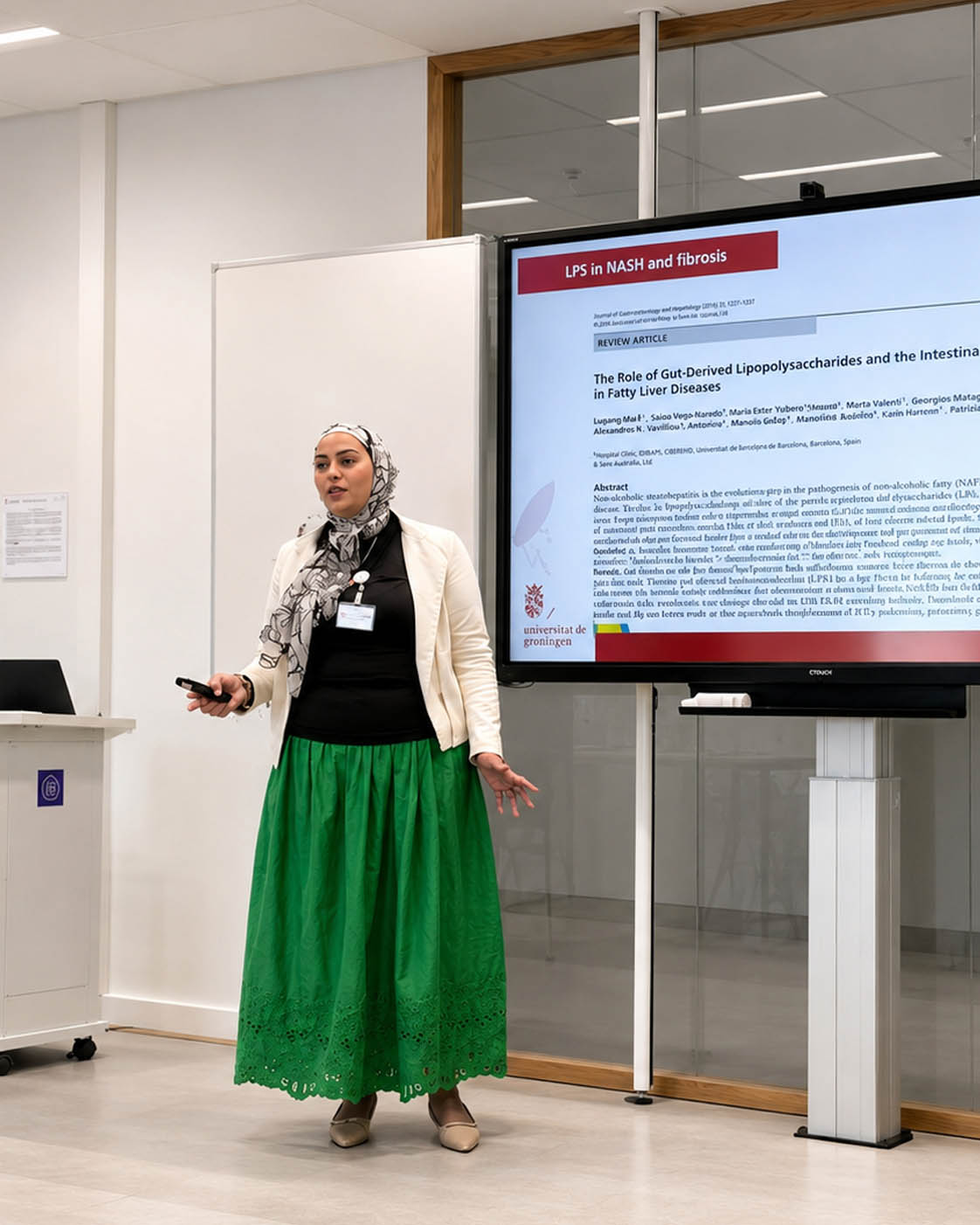 Presenting research findings to an audience